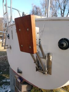 Mostly restored outboard bracket