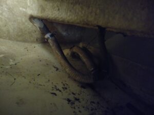 old drain hoses